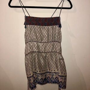Free People Silk Printed Top